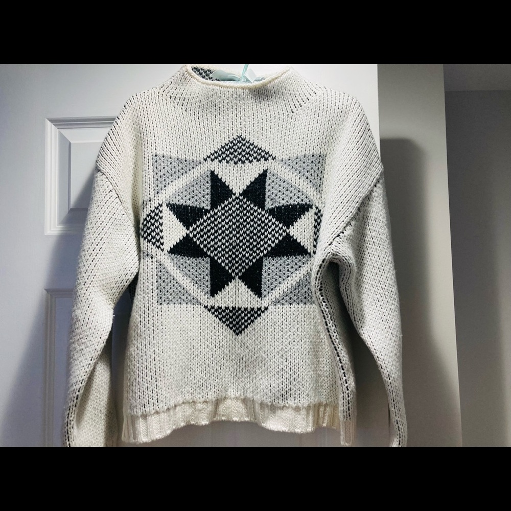 Anthropologie brand motif sweater sz S